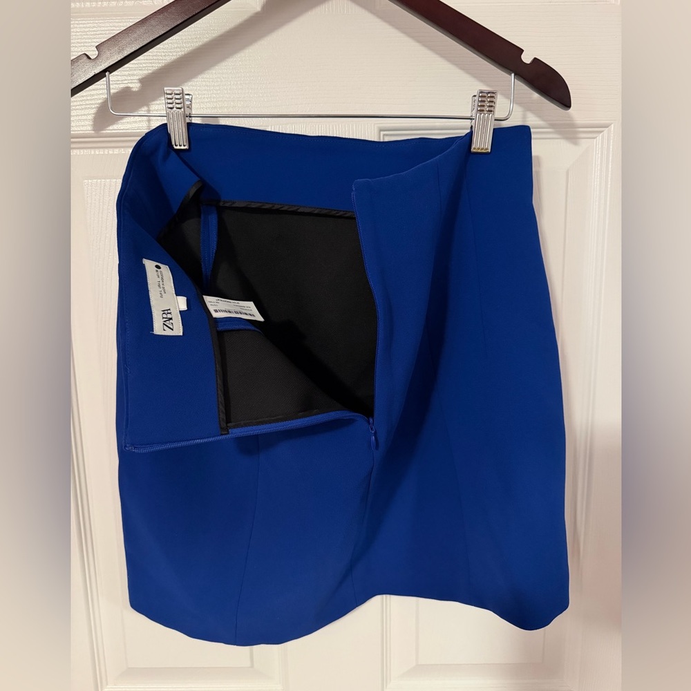 Zara Electric Blue Mini Skirt